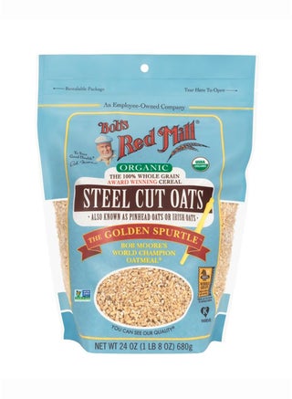 100% Whole Grain Organic Steel Cut Oats